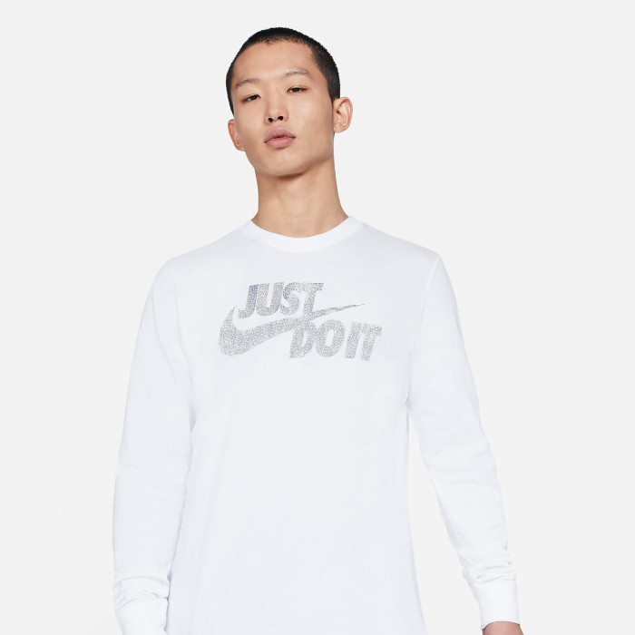 M NSW TEE LS BRND MRK FOIL