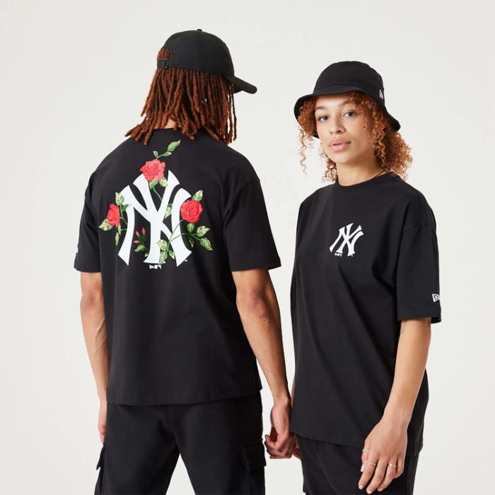 NEW ERA MLB FLORAL GRAPHIC OS TEE