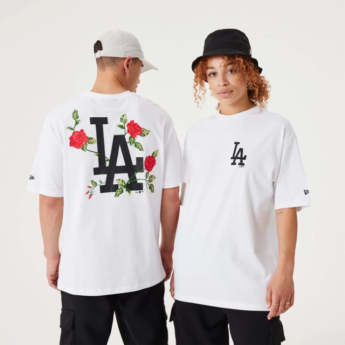 NEW ERA MLB FLORAL GRAPHIC OS TEE