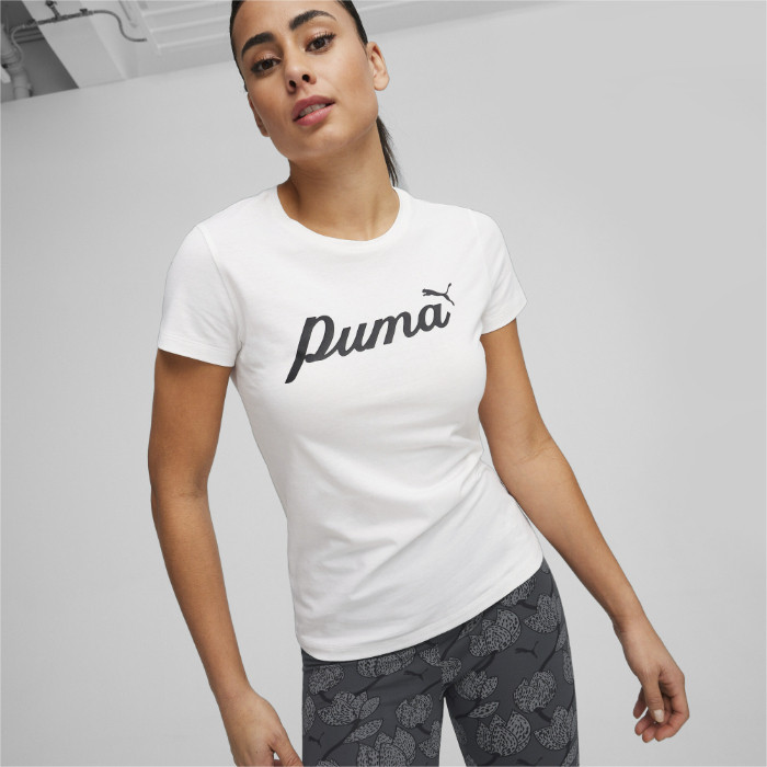 PUMA ESS+ BLOSSOM Script Tee