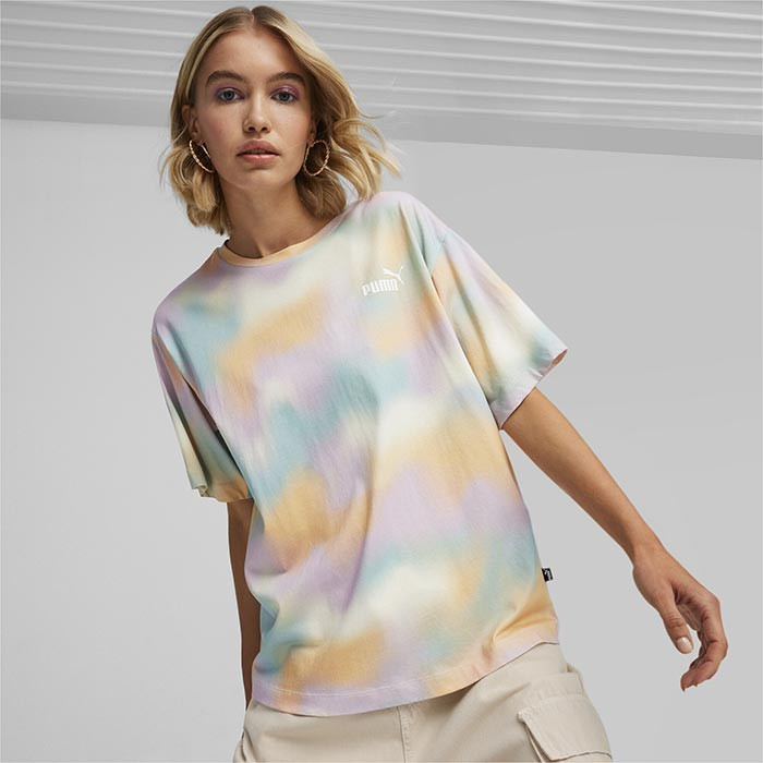 PUMA ESS+ SUMMER DAZE Relaxed AOP Tee