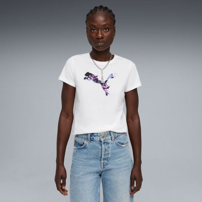 PUMA GRAPHICS Floral Cat Tee