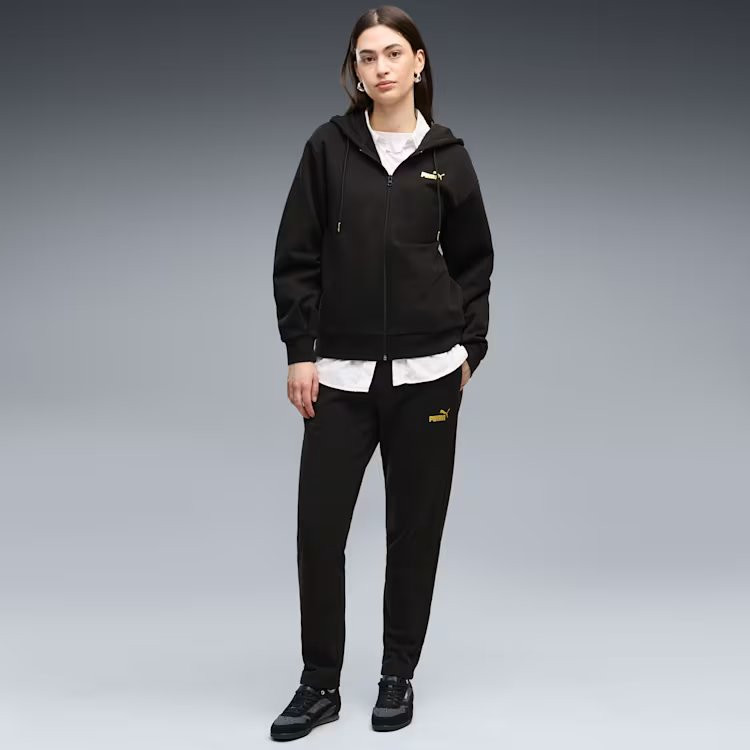 PUMA Metallic Hooded Standard Sweat Suit FL op