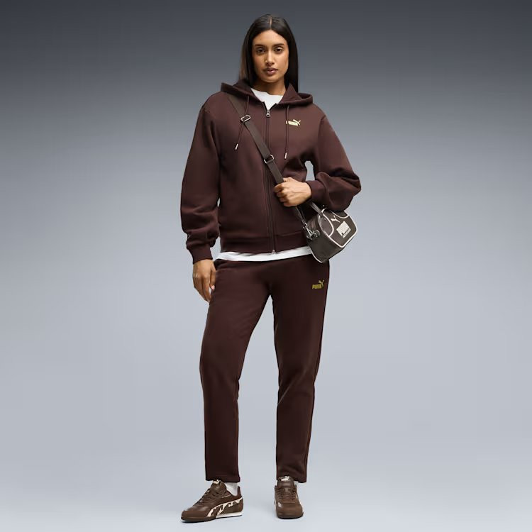 PUMA Metallic Hooded Standard Sweat Suit FL op