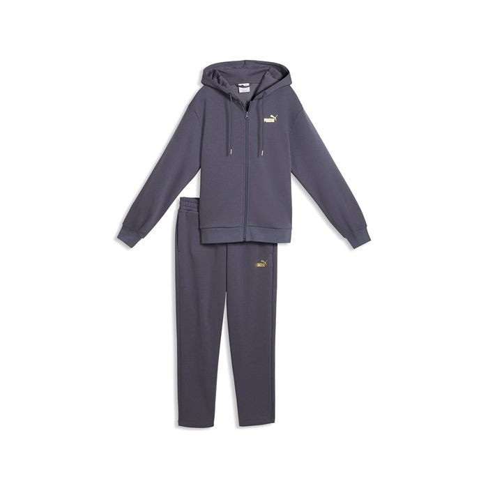 PUMA Metallic Hooded Standard Sweat Suit FL op
